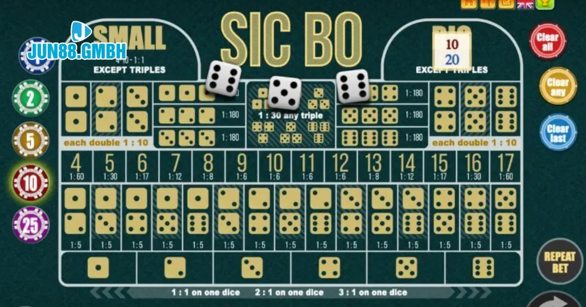 Sicbo Jun88 – Trò Chơi Xúc Xắc Với Tỷ Lệ Thắng Cực Cao 3 Cách Chơi Sicbo Jun88 Trên Nền Tảng Online